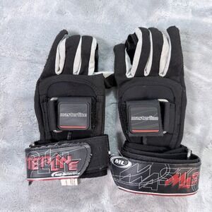 Masterline‎ Pro Locks Tournament Water Ski Gloves Black XS Synthetic Leather
